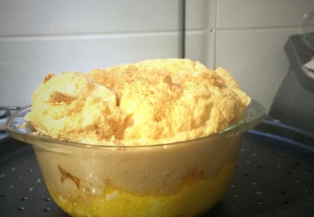 Souflé de cenoura com queijo brie