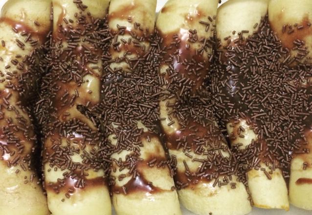 Panqueca doce de brigadeiro