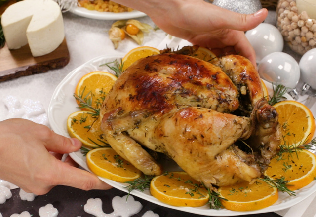 Frango com laranja