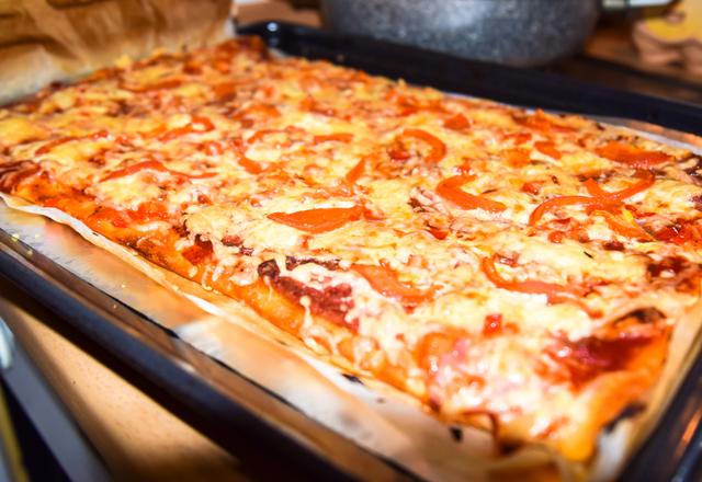 Pizza rápida de liquidificador