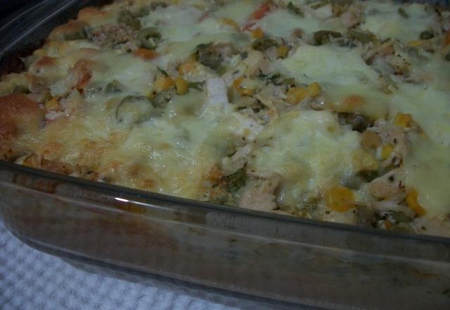 Torta de frango com queijo