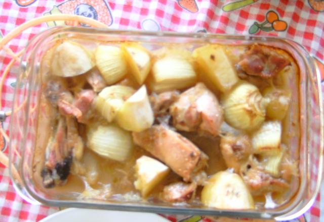 Frango ao creme de cebola