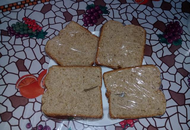Pão integral na máquina de pão