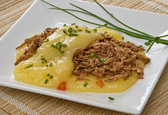 Purê de mandioca cremoso