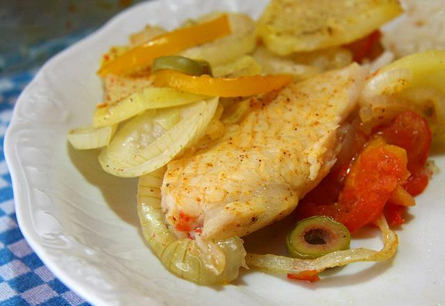 Filé de panga ao forno