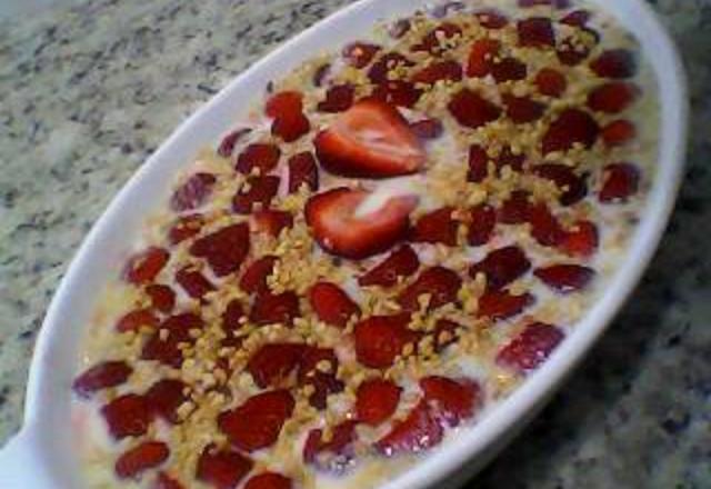 Sobremesa de morango