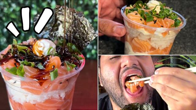 Dono de restaurante japonês ensina como fazer sushi de copo; aprenda essa receita fácil