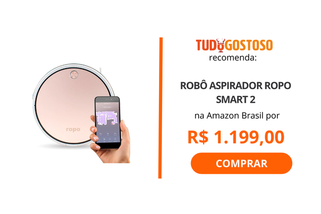Esse aspirador de pó robô  que varre, aspira e passa pano está com R$ 500 de desconto na Black Friday!