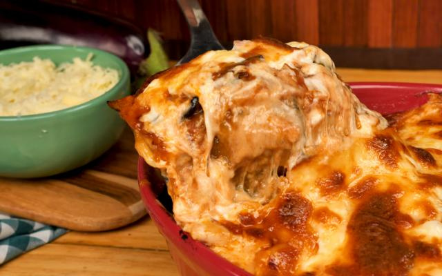 Uma deliciosa lasanha de berinjela para fazer em casa