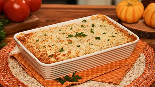 Nem batata, nem mandioca: o melhor escondidinho é feito com esse legume e tem recheio de carne-seca