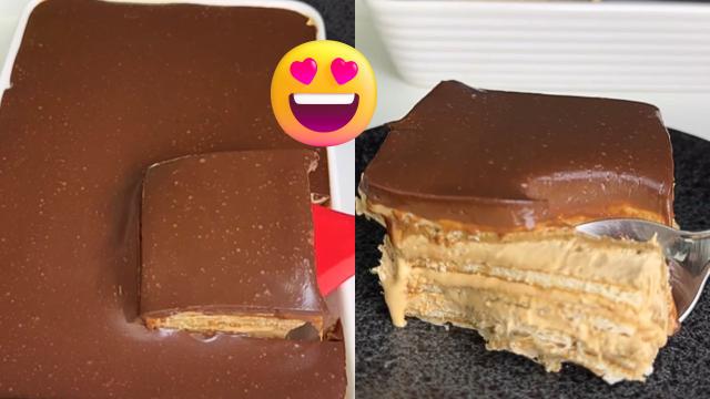 Pavê de cappuccino delicioso parece de confeitaria chique: cremoso e CHOCOLATUDO