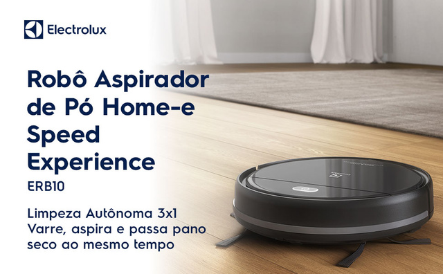 Garanta uma limpeza autônoma 3x1 com o Robô Aspirador de Pó Electrolux 2h20min (Imagem: Electrolux)
