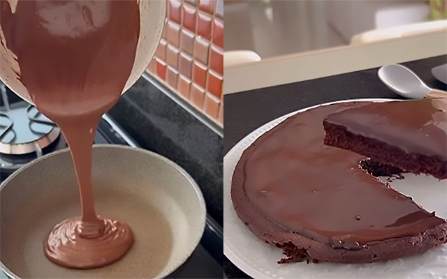 Nem banana, nem maçã: a boloqueca de chocolate é melhor versão de panqueca fit que você vai comer hoje