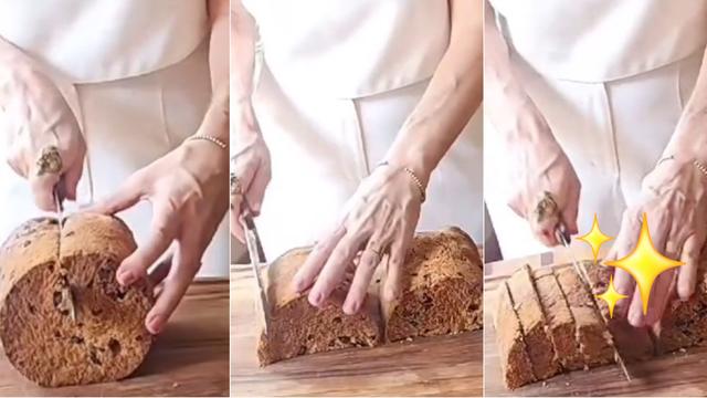 Como cortar o panetone sem esfarelar e transforme-o em uma sobremesa elegante com essa dica