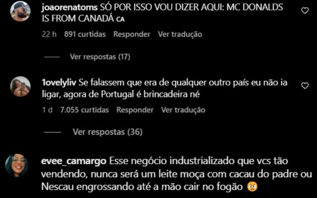 Brasileiros reagem nas publicações do supermercado americano Trader Joe's (Créditos: Reprodução/Instagram)