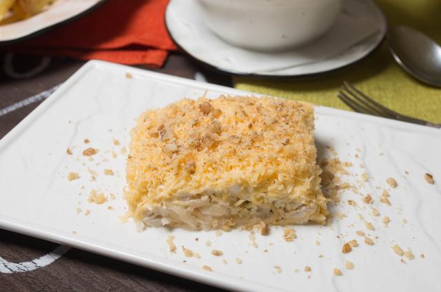 O pavê pode ser preparado apenas com nata, doce de leite e bolacha (Créditos: Shutterstock)