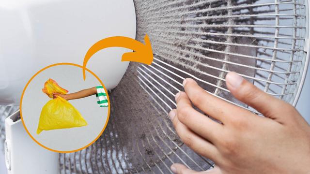 Truque do saco plástico é genial para limpar o ventilador, mas atenção a um detalhe importante