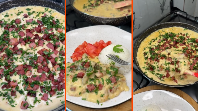 Tirinhas de carne com creme de batata e bacon: receita fácil e saborosa para o almoço perfeito
