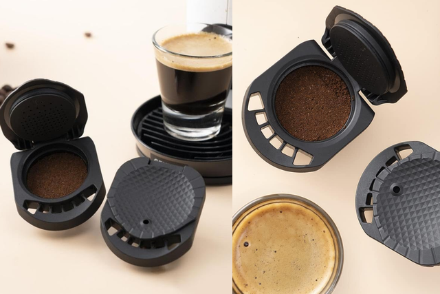 Permite usar café moído e reduzir o uso de cápsulas descartáveis (Divulgação: Amazon)