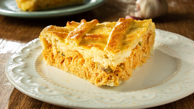 O legítimo empadão de frango para o Natal: massa amanteigada e recheio cremoso