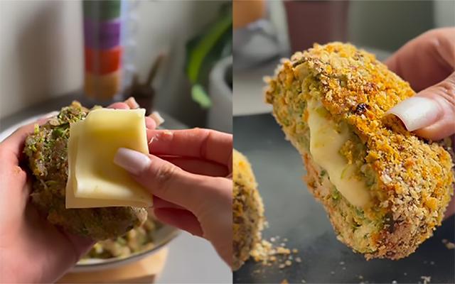 Crocante, queijudo e saudável: bolinho de brócolis com frango e queijo vai se tornar o seu petisco favorito!