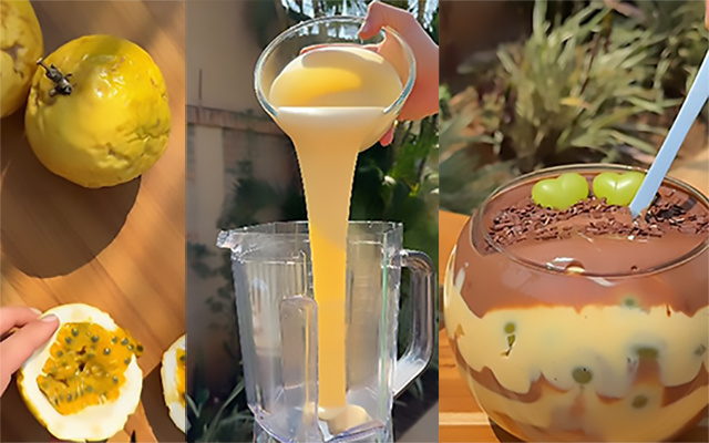 Mousse de maracujá, chocolate e uva: receita de sobremesa é perfeita para as festas de fim de ano, já faz pra testar!