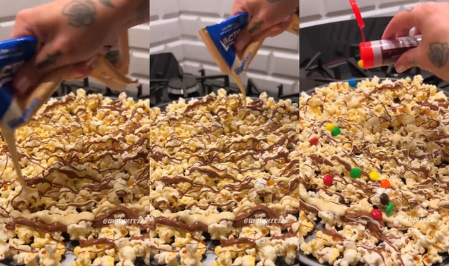 Vídeo com passo a passo de pipoca doce vira polêmica na internet e a culpa é do chocolate