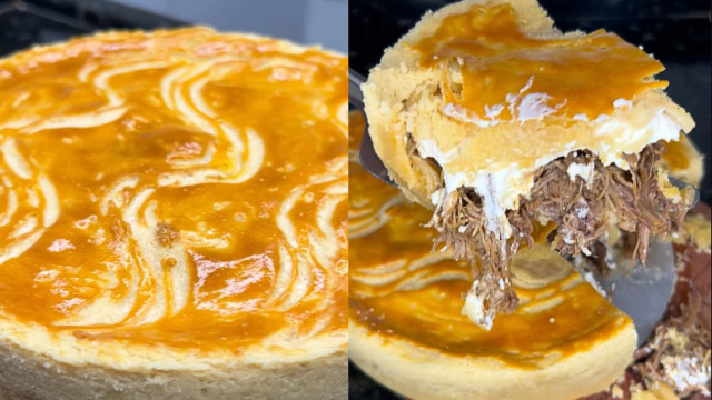 Quero ver você resistir a um pedaço desse empadão de fraldinha: se tornou o meu sabor favorito e também vai te conquistar!