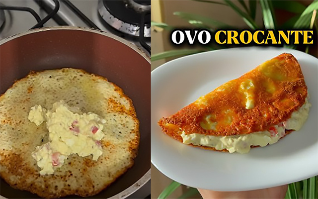 Ovo crocante é meu café da manhã de todos os dias, viciei: receita fácil é gostosa demais!