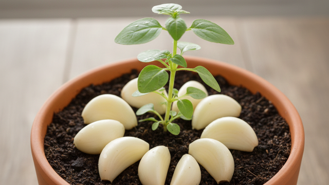 Poucas pessoas sabem qual a finalidade de colocar dentes de alho ao redor das plantas do jardim