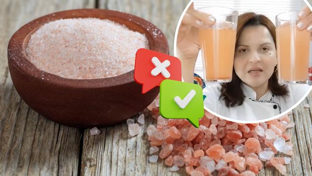 Sal rosa verdadeiro: truque simples da chef verifica se sal do himalaia é falso