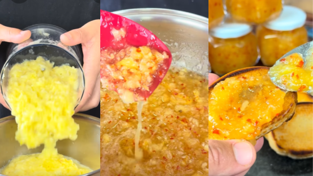 A pectina caseira é um dos segredos dessa receita e é muito fácil de fazer em casa (Créditos: Reprodução / YouTube @receitaemcasa)