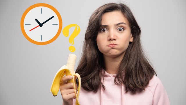 Qual é o momento ideal para comer uma banana?