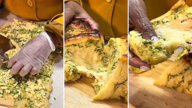 Pão de alho recheado para churrasco: quando faço, não sobra um pedaço!