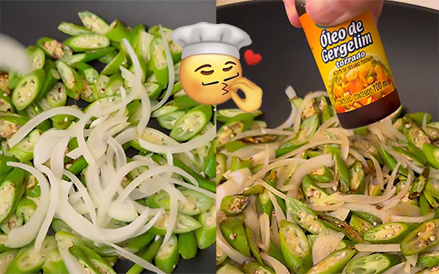 A sua vizinha vai pedir um potinho: quiabo japonês simples, fácil de fazer e delicioso