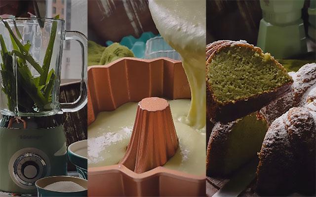 Adeus chá: bolo de capim-de-cidreira é muito mais gostoso e fácil de fazer, é só bater bem no liquidificador e levar ao forno