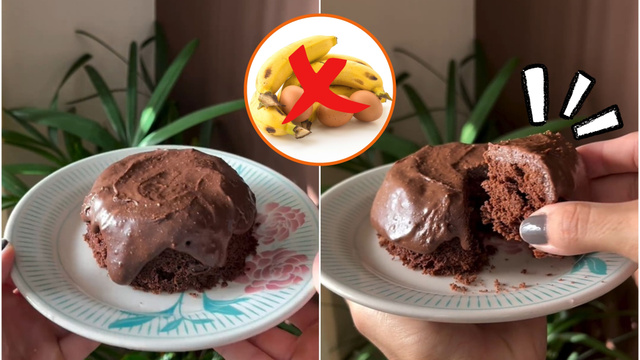 Bolo fit SEM OVO e SEM BANANA superfofinho: atenção à potência do seu micro-ondas para a massa não ficar seca