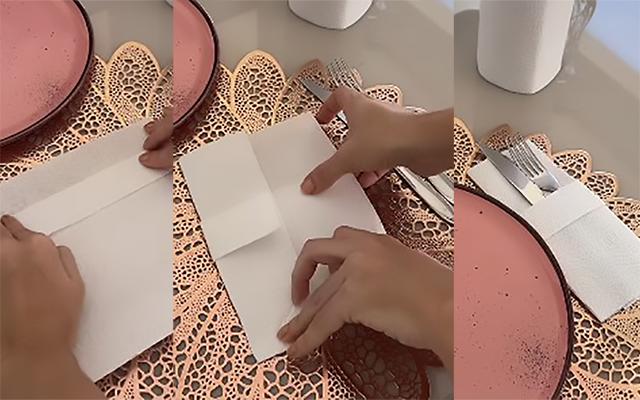 Esqueceu de comprar guardanapos? Com esse truque simples usando papel-toalha, nenhum convidado vai perceber!