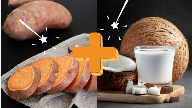É só misturar batata doce e leite de coco e veja a mágica acontecer!