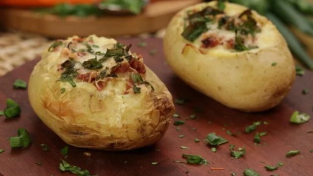 Batata recheada simples e fácil de fazer (Créditos: TudoGostoso)