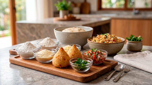 Sem ovo, nem farinha, nem fritura: coxinha de pão de queijo é o lanche do TudoGostoso perfeito para qualquer hora