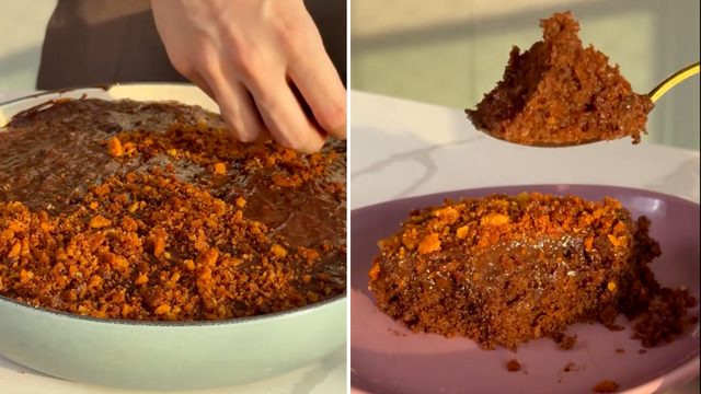 Eu só precisei comer uma vez esse bolo de chocolate crocante para nunca mais querer outro