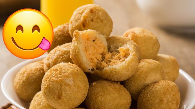 Lanche na airfryer só com 3 Ingredientes: bolinha de frango fácil e saudável pra comer todos os dias