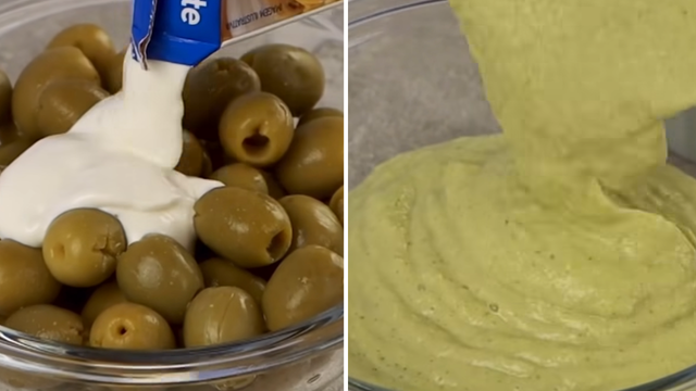 Essa combinação parece estranha, mas é perfeita: azeitona + creme de leite = maionese dos sonhos