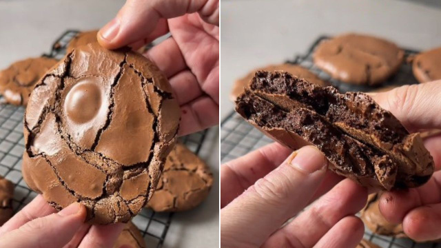 Cookies “brownies” de chocolate: receita simples, sem glúten, nem lactose, e com apenas 6 ingredientes