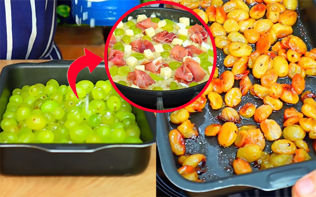 Risoto dos deuses de brie com uvas verdes para fazer no fim de semana: receita fácil impressiona