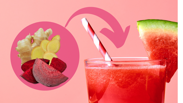 Quais são os benefícios do suco de melancia com gengibre e beterraba?