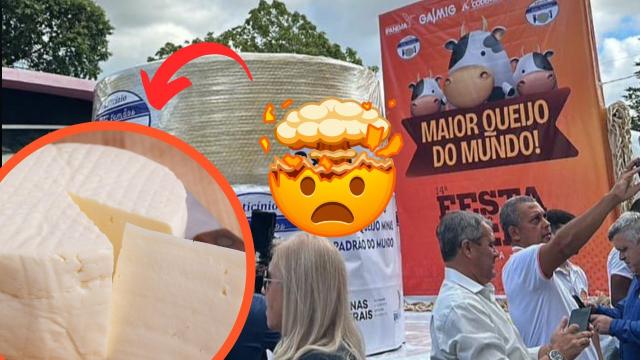 O maior queijo do mundo é brasileiro, de Minas Gerais, e você não vai acreditar no tamanho (e na quantidade de leite que foi usada)