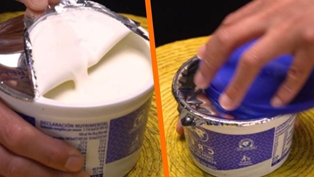 Com quantos anos você descobriu que é assim que se abre o lacre do pote de requeijão e iogurte para que não rasgue: truque garantido