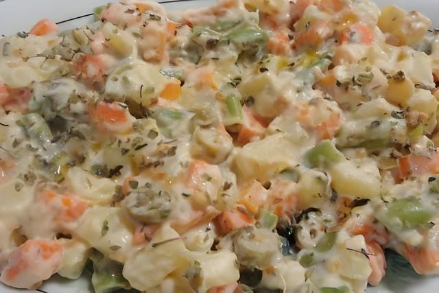 Salada de maionese delícia (Créditos: Tatiane Freitas/TudoGostoso)